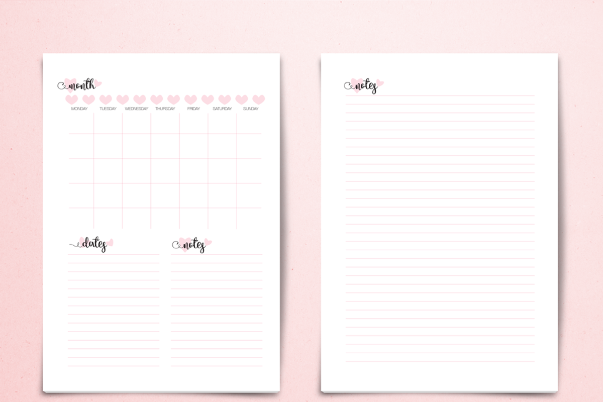 Planner Set Collection, a Stationery Template by Lacy's Designs (Photo 6 of 6)