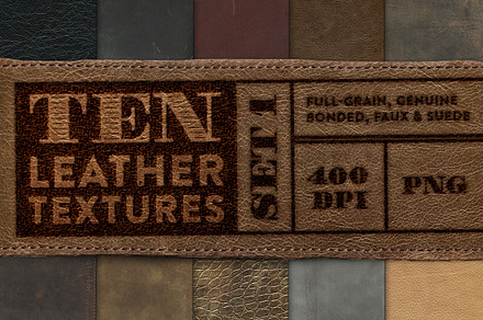 10 Leather Textures - Set 1, a Texture Graphic by Ornaments of Grace