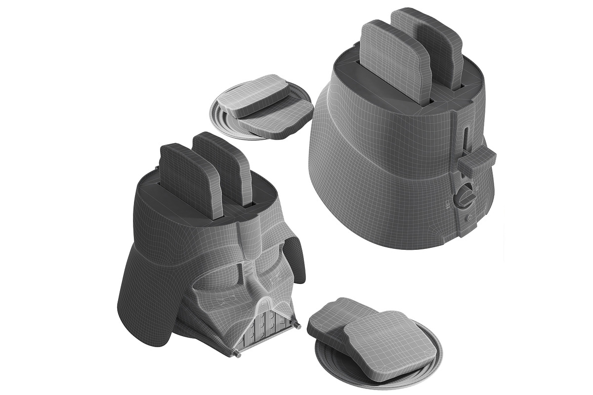 3d Toaster Star Wars Darth Vader, an Object 3D Model by Archidizer (Photo 9 of 9)