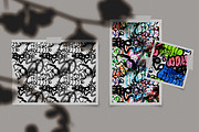 Graffiti Seamless Patterns set., a Pattern Graphic by NKTKNS (Thumbnail 5 of 6)