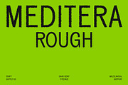 Meditera Rough, a Sans Serif Font by Craft Supply Co. (Thumbnail 1 of 8)