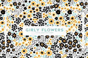 Girly Flowers, a Decorative Illustration by MalyskaStudio (Thumbnail 1 of 8)