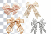 Lace Bows Clipart Set, a Decorative Illustration by Loony Dream Designs (Thumbnail 2 of 4)