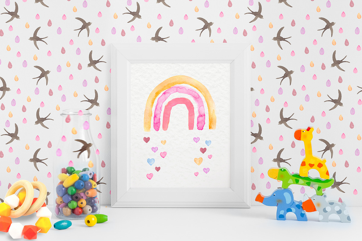 Rainbow watercolor., an Illustration by Nejumi (Photo 3 of 6)