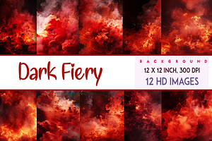 Dark Fiery Background, a Background Graphic by Printable Treasure
