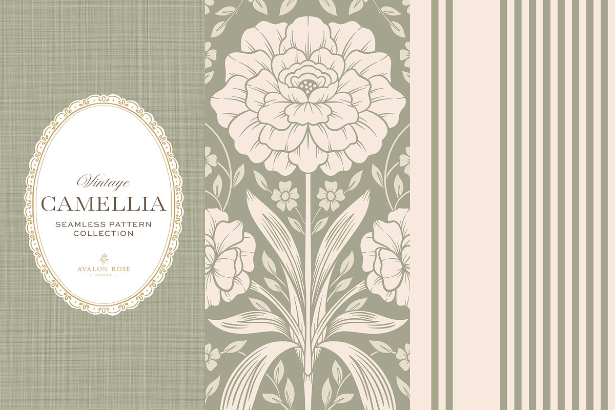 Arts & Crafts Floral Pattern Sage, a Pattern Graphic by Eclectic Anthology (Photo 5 of 10)