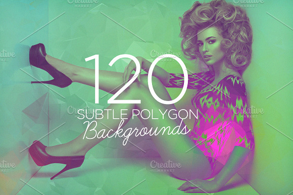 120 Subtle Polygon Backgrounds preview 6
