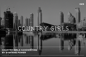 Country Girls Handwriting | Font