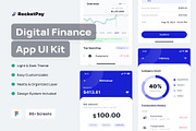 RocketPay - Finance Mobile App UI Ki, an UI Kit Template by Creative ...