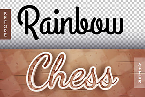 Chess Game Editable Text Effect