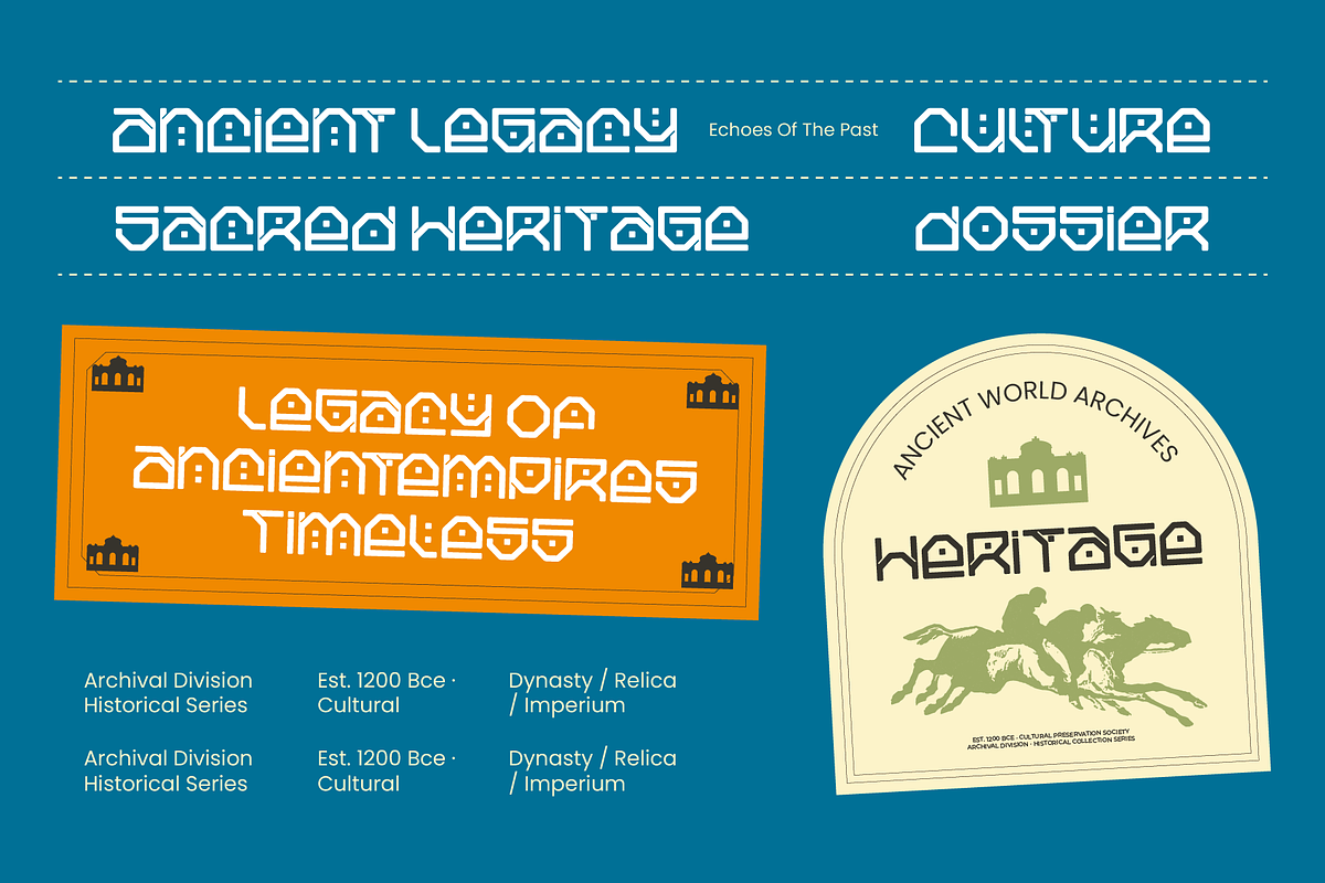 Fancro Mono - Ancient Display Font, a Sans Serif Font by MooneseyeType (Photo 5 of 10)