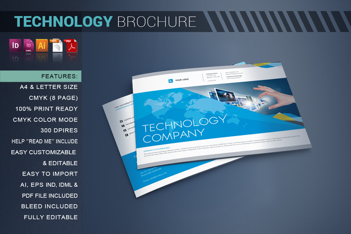 Technology Brochure Catalog, a Brochure Template by artico (Photo 1 of 5)