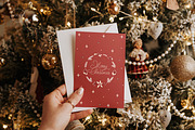 Christmas postcard mockup set 1 v2, a Print Template by Mocart (Thumbnail 7 of 14)