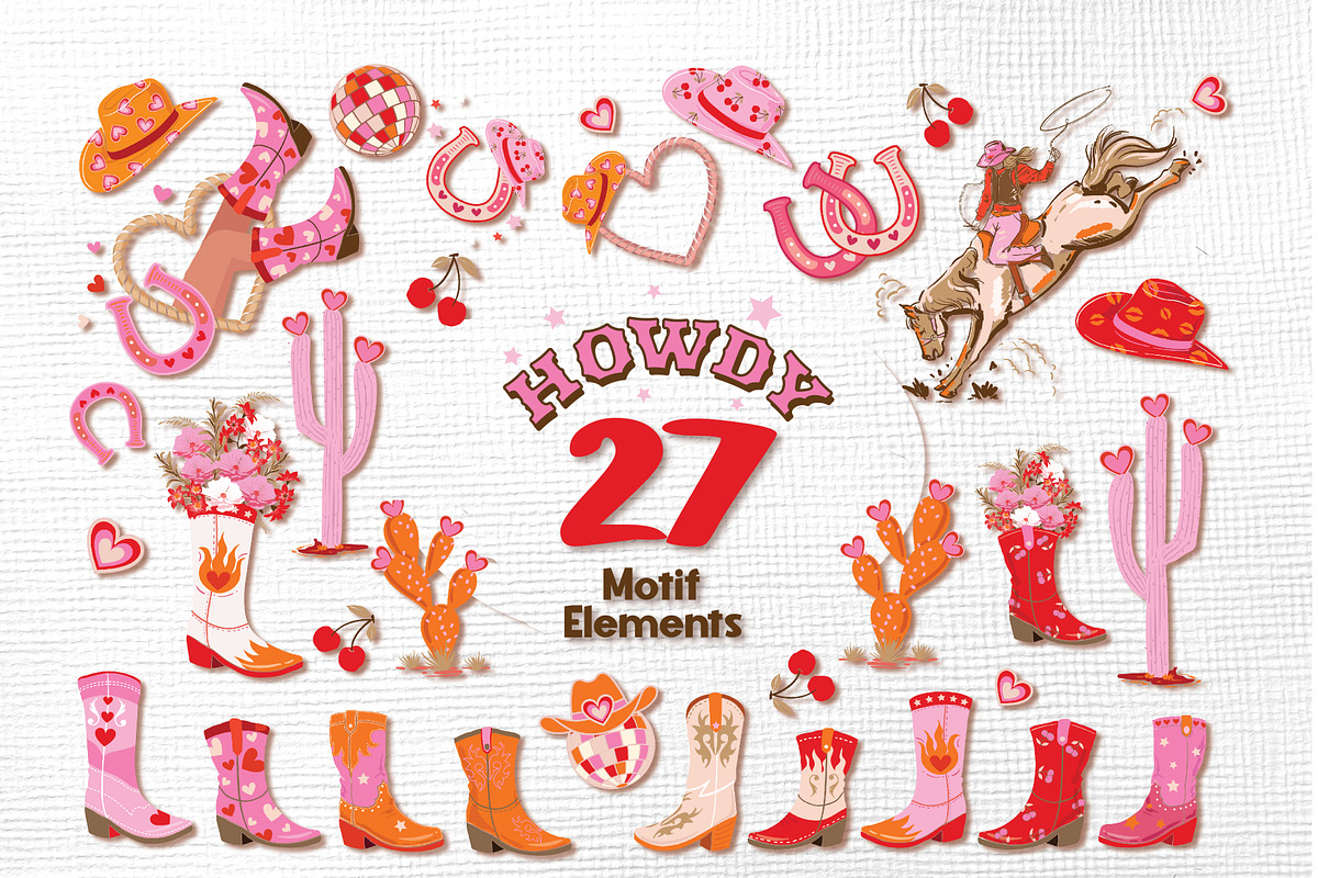 HOWDY LOVE, a Pattern Graphic by MSNTY STUDIOX (Photo 7 of 27)