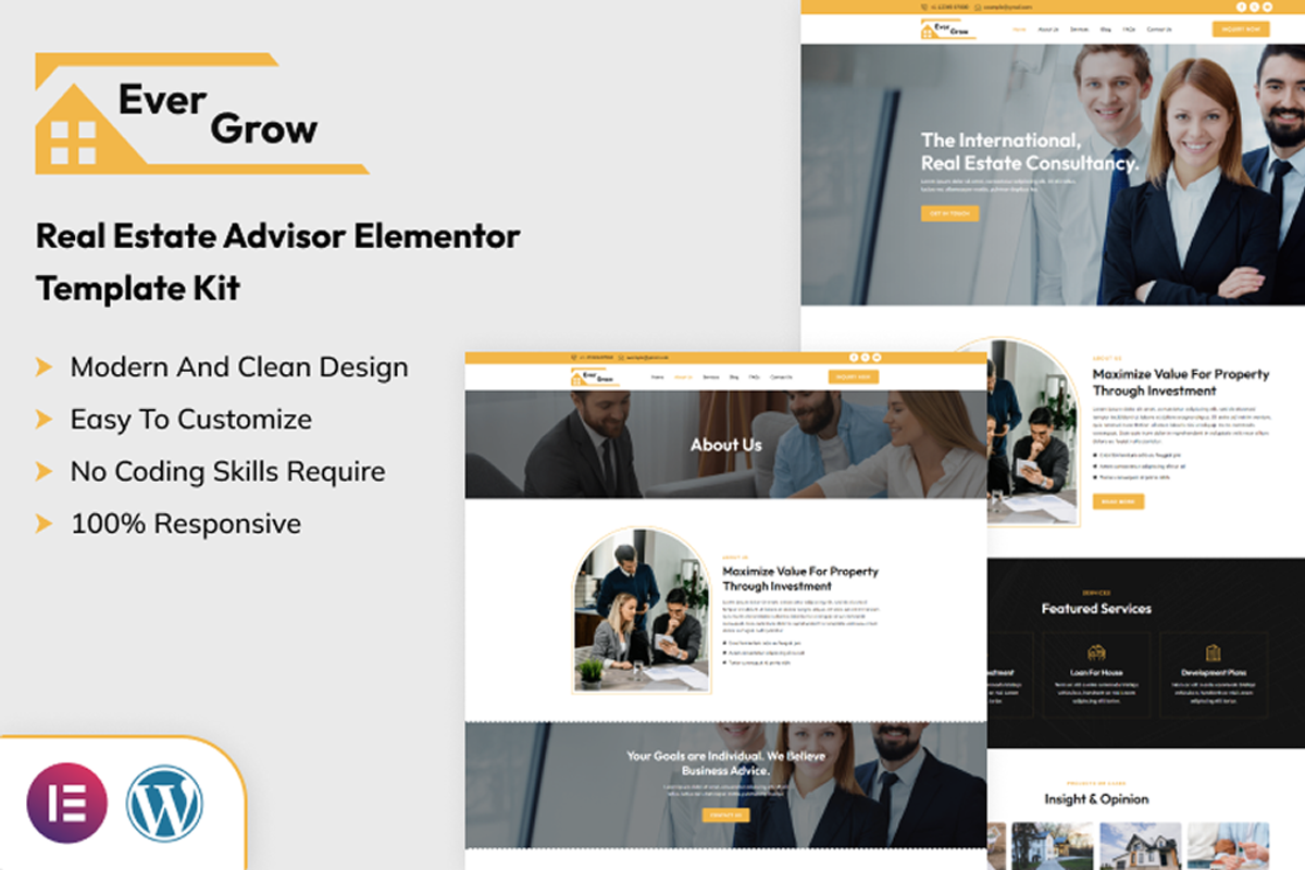 Ever Grow - Real Estate Elementor Kit