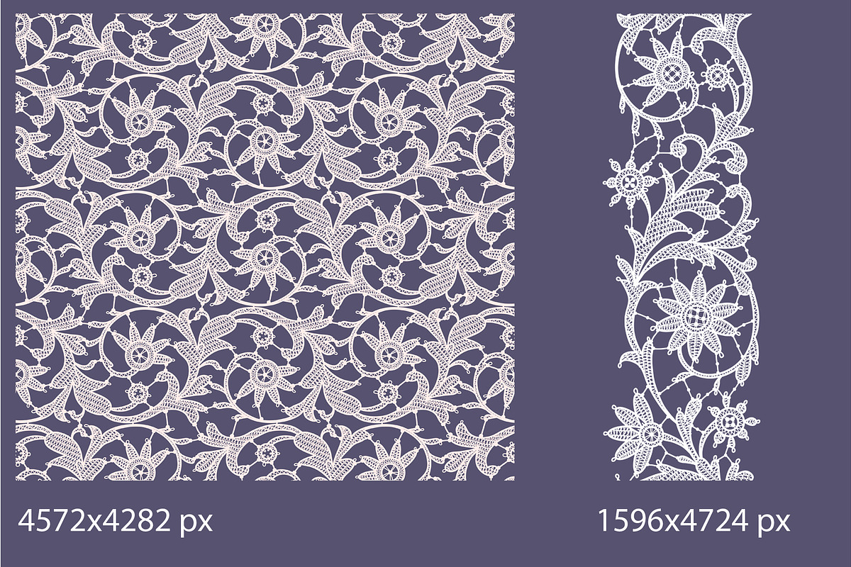 Lace seamless ribbons, patterns., a Pattern Graphic by Ajuga (Photo 2 of 6)