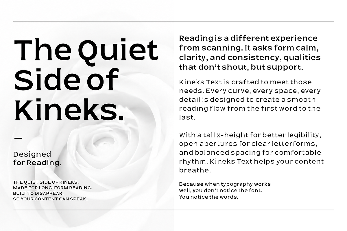 Kineks Text | Neo-Grotesque Typeface, a Sans Serif Font by By Kineks (Photo 2 of 10)