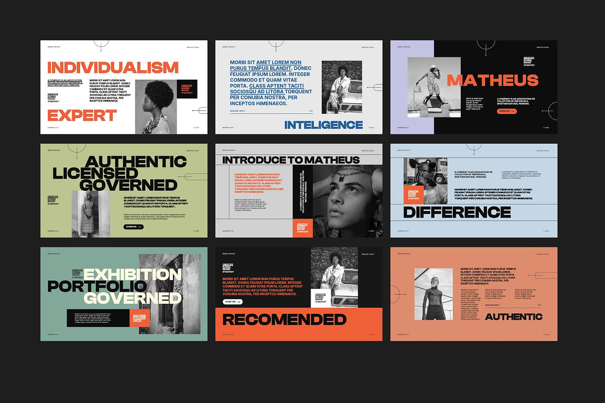 Matheus -Brand Identity PowerPoint, a Presentation Template by Creatorism (Photo 9 of 9)