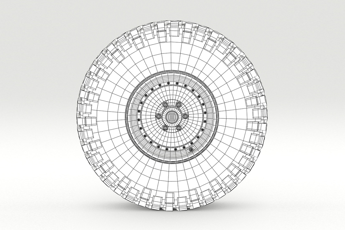 OFF ROAD WHEEL AND TIRE 6, a Cars & Vehicle 3D Model by NNAVAS 3D (Photo 10 of 12)