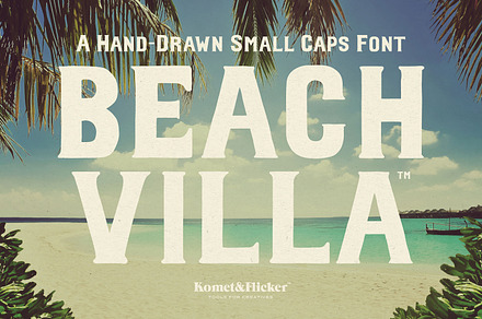 Beach Villa - A Bold Hand-Drawn Font, a Serif Font by Komet & Flicker