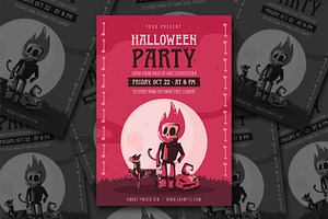 Halloween Party Flyer, a Templates & Theme by studiogstock