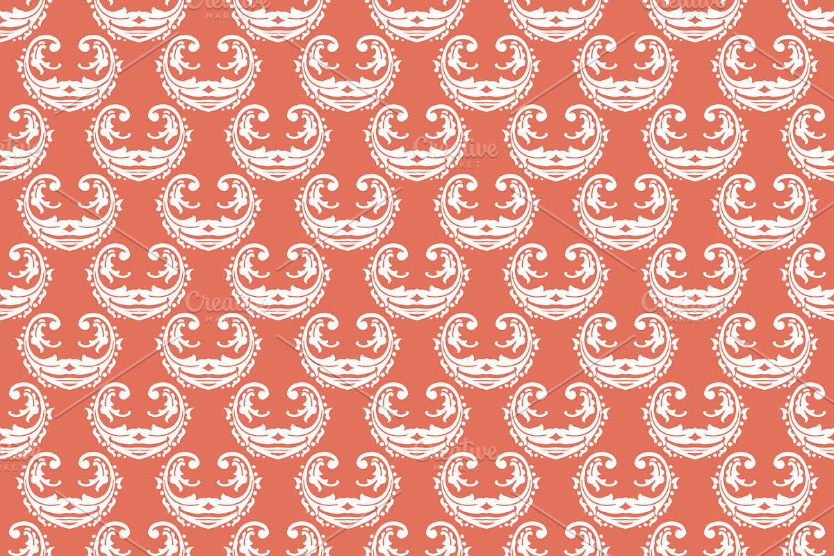 1,440 Damask Patterns in 60 Colors, a Pattern Graphic by Paper Element (Photo 17 of 22)