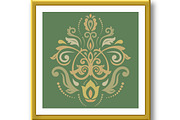 Damask Vector Oriental Pattern, a Decorative Illustration by FineArtStudio (Thumbnail 3 of 3)