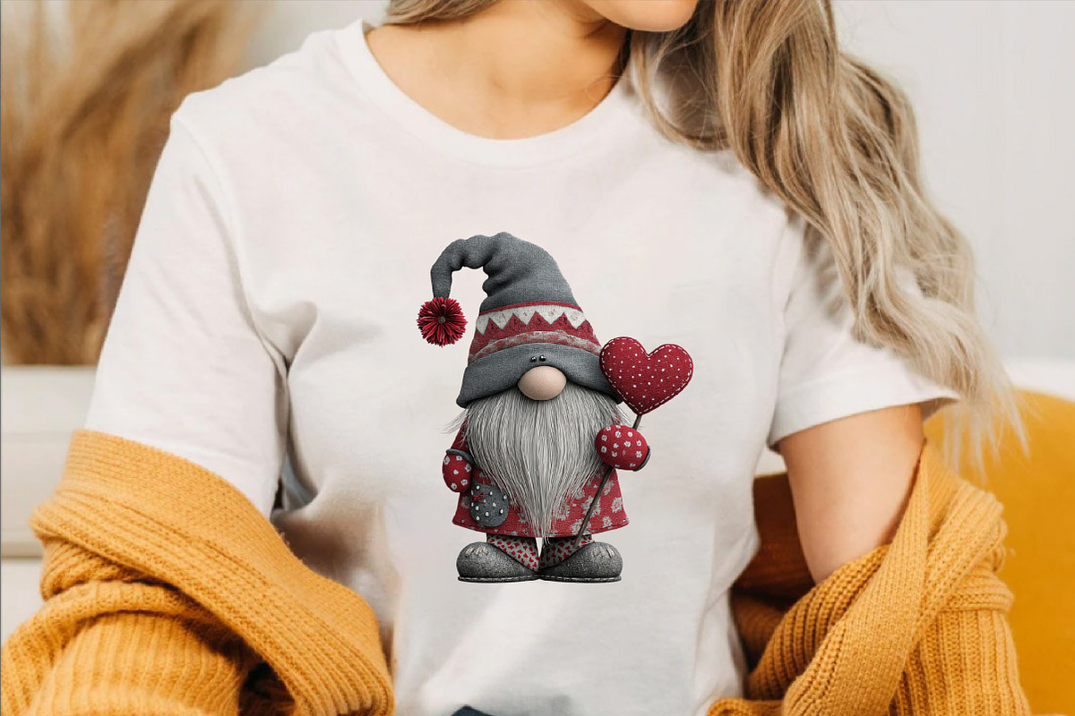 Watercolor Valentines Day Gnome Clip, an Illustration by SVGArt (Photo 7 of 8)
