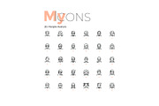 My Icons, an Outline Icon by Andrew Kras Design (Thumbnail 27 of 38)