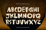 Agiro Brand – Playful Cutout Font, a Handwritten Font by Mahesans Co (Thumbnail 7 of 10)
