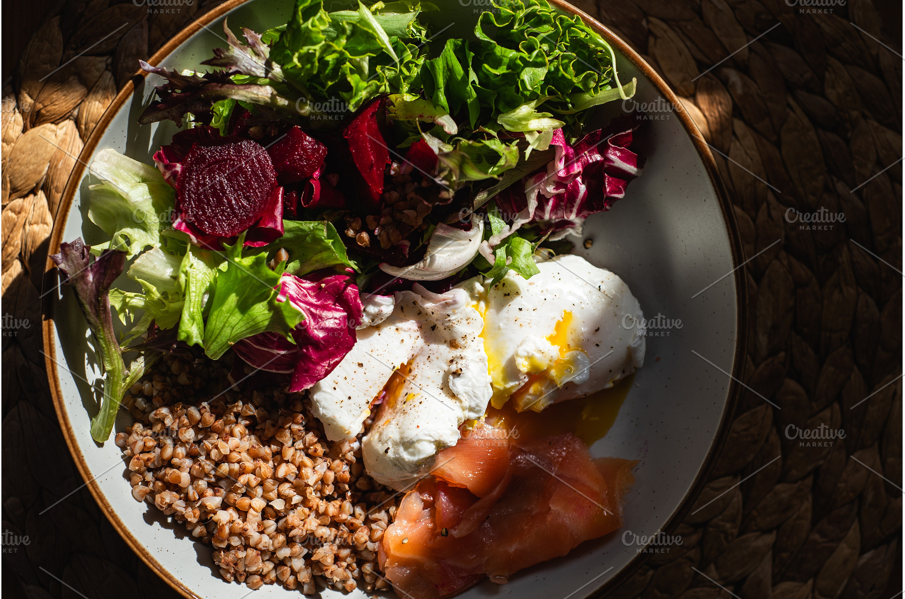 Healthy and balanced breakfast, a Food & Drink Photo by MAnuta