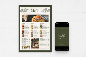 Rustic Menu Template