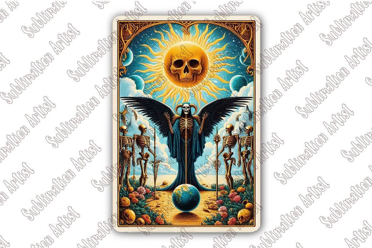 Halloween Tarot Card PNG Files, an Illustration by Sublimation Artist (Photo 3 of 3)