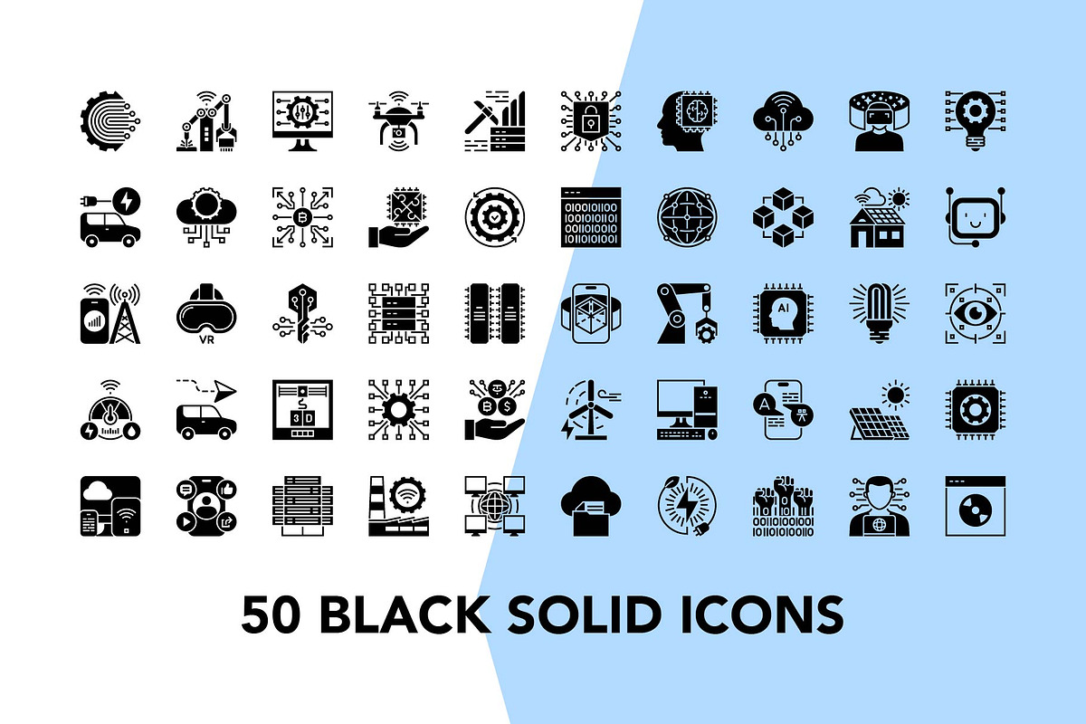 200 Technology Vector Icon Set, an Icon by Genestro Shop (Photo 3 of 5)