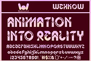 Artificial Robots font, a Font by weknow (Thumbnail 3 of 8)