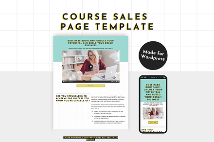 Bold Course Sales Templates