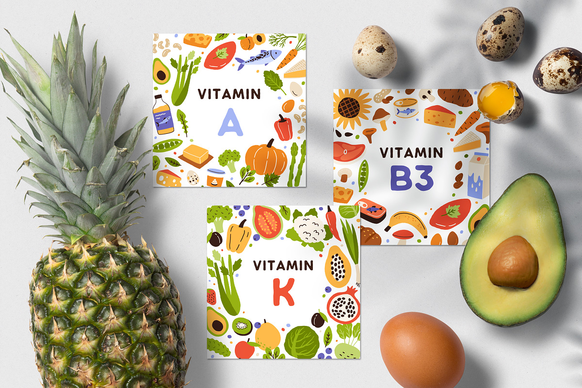 Food products, vitamin groups set, a Food Illustration by Good Studio (Photo 19 of 19)