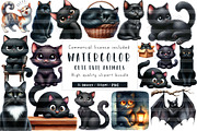 Cute Evil Animals Clipart, an Illustration by CreationArt (Thumbnail 1 of 5)