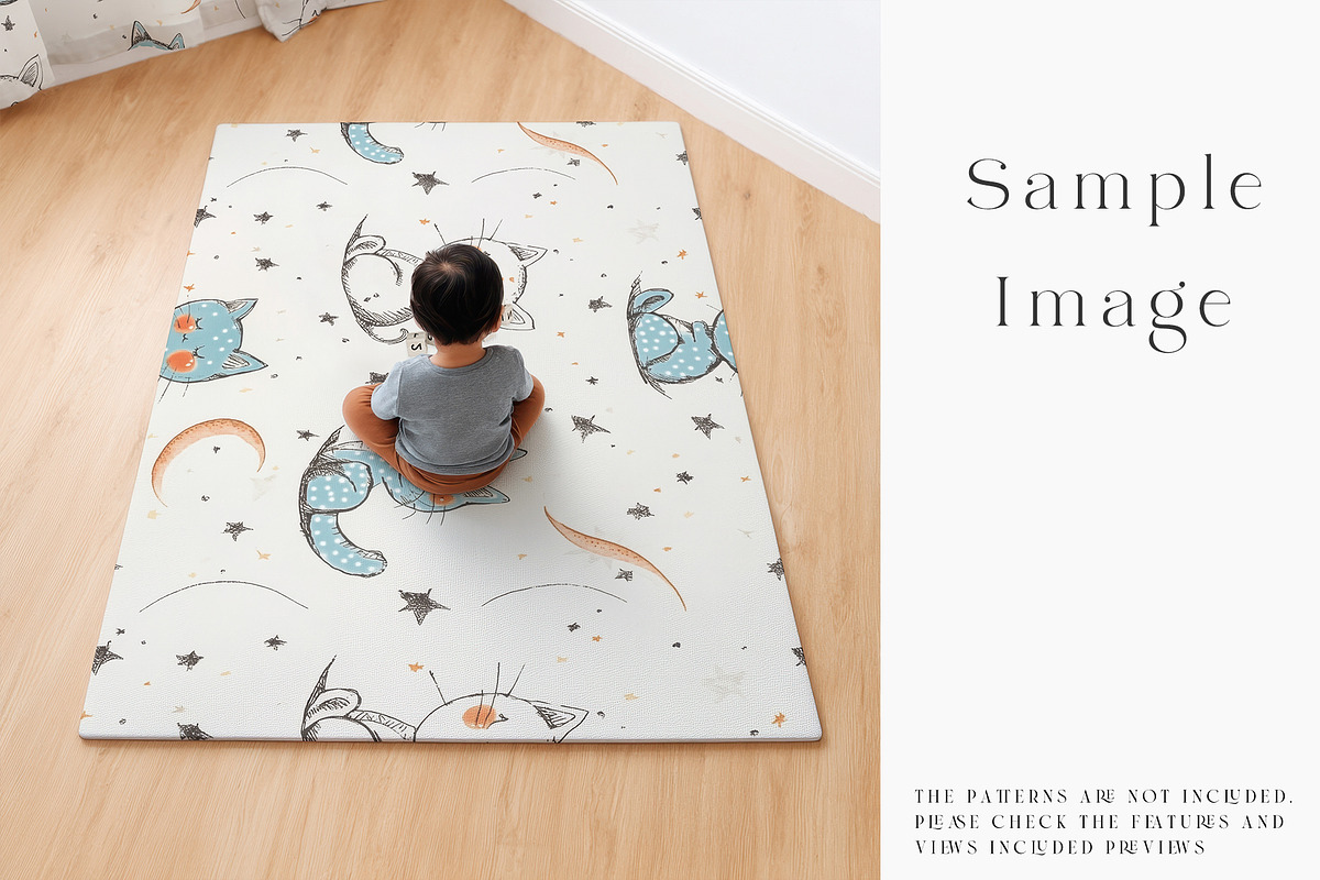Baby Playmat Mockups 2 Shapes, a Product Mockup by mock-ups (Photo 35 of 50)