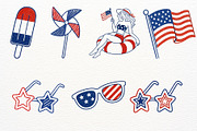 4th of July Clipart Independence Day, a Seasonal Illustration by SugarCloudStudioArt (Thumbnail 5 of 6)