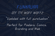 Funkaura - Funky Retro Display Font, a Sans Serif Font by Amogh Design (Thumbnail 7 of 8)