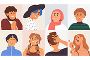 Modern diverse people avatars set, a Person Illustration by Good Studio (Thumbnail 2 of 5)