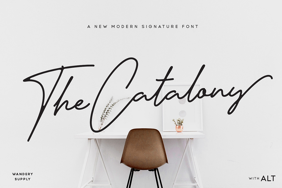 Catalony Signature Typeface