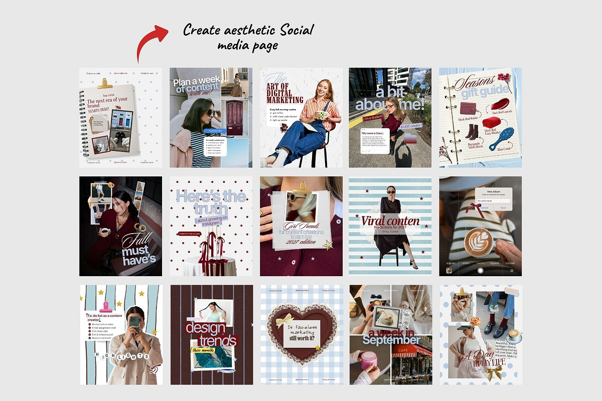 Bold Burgundy Instagram Post, a Social Media Template by CreativeTempHub (Photo 3 of 9)