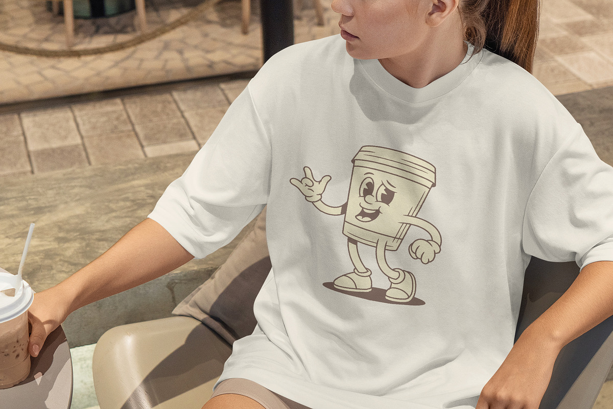 Coffee Cup Cartoon Mascot Character, a Food Illustration by Vasya Kobelev (Photo 8 of 8)