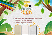 Coloring Pencil Procreate Brushes, a Brush Add-On by badrusblue (Thumbnail 6 of 6)