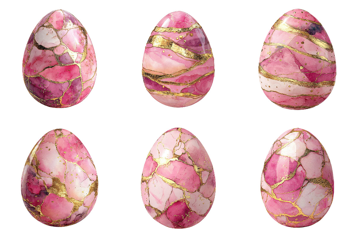 Golden easter egg clipart, an Illustration by SinaCreation (Photo 5 of 11)