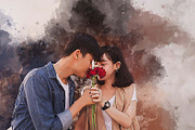 Personalized Watercolor Canvas, an Action Add-On by MRI STUDIO (Thumbnail 4 of 11)