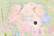 Hand-Painted Pastel Floral Whimsy, a Decorative Illustration by Lana Elanor (Thumbnail 5 of 16)
