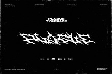 PLAGUE - Brutal Typeface